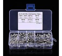 Keenso Versatile 170pcs M4 in Acciaio Inossidabile Ss304 Vite e Dadi a Bottone Hexadepimal per il Gruppo Barca