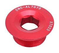 Keenso Vite guarnitura, bullone pedivella in Lega di Alluminio per Tappo Staffa Mountain Bike Vite guarnitura M20 Viti ASSE BB(Rosso)
