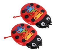 Keenso Xilofono per Bambini, Strumento Musicale Glockenspiel Colorato a Sette Stelle in ABS, 2 Xilofoni per Bambini con 3 Caratteristiche Chiave per il Gioco di Apprendimento Precoce per