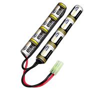 keenstone Airsoft Batteria Mini NiMH 9.6V 1600mAh con Mini Connettore, Batteria Softair per Facile Carabina ad Aria Compressa Airsoft ICS CA TM SRC JG G36 G&M733