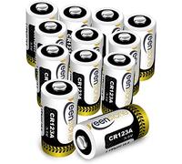 Keenstone Batteria al Litio CR123A da 3 V, Batteria al Litio Usa e Getta CR17345 da 1600 mAh, 12 Celle, Adatta per Torce Elettriche, Fotocamere, Microfoni, ecc. (Non applicabile ad Arlo)