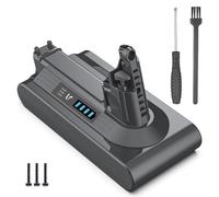Keenstone Batteria per Dyson V10 SV12 8000mAh, Batteria di Ricambio Compatibile con Dyson V10 Cyclone, Absolute, Animal, Motorhead, Fluffy, Ricarica Rapida con Protezione Multipla