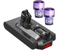 Keenstone Batteria per Dyson V11, 8000mAh Batteria a scatto di ricambio per V11 Absolute/V11 Extra/V11 Fluffy/V15 Detect