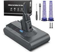 Keenstone Batteria per Dyson V8, 8000mah Batteria di Ricambio per Dyson V8 Absolute Fluffy Animal SV10 Motorhead Slim Fluffy Total Clean Extra con 2 Filtri