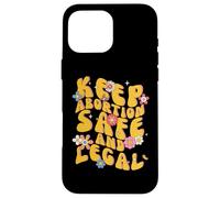 Keep Abortion Safe And Legal Feminist Pro Choice Retro Custodia per iPhone 16 Pro Max