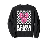 Keep all The Drama On Stage Teatro Maschera Attore Ragazza Mamma Felpa
