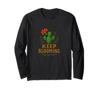 Keep Blooming Cactus Positive, fiore selvatico del deserto, stile retrò Maglia a Manica