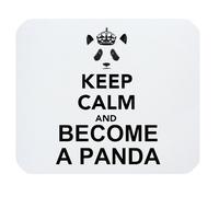 Keep Calm and Become a Panda Mouse Pad,Photo Rectangle Mousepad Customized Freely Cloth Cover 9.84
