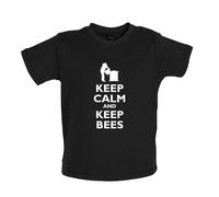 Keep Calm And Bees - Bambino T-Shirt / Body - Ape Custode Mantenendo Apicoltore