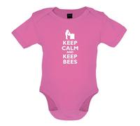 Keep Calm And Bees - Bambino T-Shirt / Body - Ape Custode Mantenendo Apicoltore