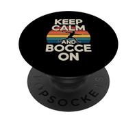 Keep Calm And Bocce On Gioco Bocce Divertente PopSockets PopGrip Adesivo
