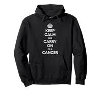 Keep Calm And Carry On I'm a Cancer - Funny Astrology Felpa con Cappuccio
