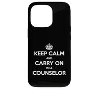 Keep Calm and Carry On I'm a Counselor - Divertente Custodia per iPhone 13 Pro