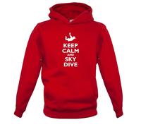 Keep Calm And Cielo Immersione - Bambini Felpa/Maglione - Paracadutismo Skydive