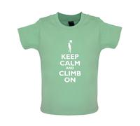 Keep Calm And Climb On - Bambino T-Shirt / Body - Arrampicata Rock Mountain