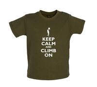 Keep Calm And Climb On - Bambino T-Shirt / Body - Arrampicata Rock Mountain