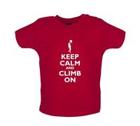 Keep Calm And Climb On - Bambino T-Shirt / Body - Arrampicata Rock Mountain