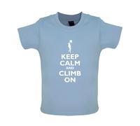 Keep Calm And Climb On - Bambino T-Shirt / Body - Arrampicata Rock Mountain