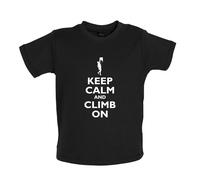 Keep Calm And Climb On - Bambino T-Shirt / Body - Arrampicata Rock Mountain