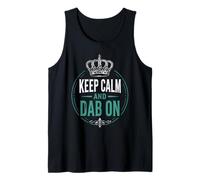 Keep Calm And Dab On Dad Figlio Padre Family Humor Canotta