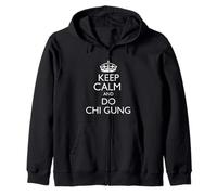 Keep Calm And Do Chi Gung! Divertente Design Istruttore Chi Gung Felpa con Cappuccio
