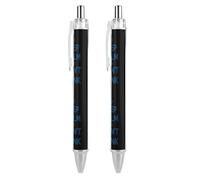 Keep Calm And Don't Blink - Penna a sfera con stampa a scomparsa, fusto rotondo, punta fine, 0,5 mm, 2 pezzi, come da immagine 3