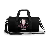 Keep Calm and Drink Champagne divertente grande borsa da palestra novità leggero borsone da viaggio tote bag, Stile:, 17.7in/9in/9in
