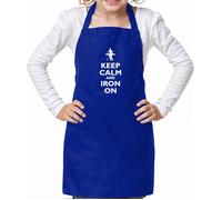 Keep Calm And Ferro Su - Unisex Bambini Grembiule - da Stiro Pulizia Divertente