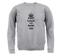 Keep Calm And Fila Su - Adulti Felpa/Maglione - Canottaggio Rematore Love Kayak