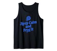 Keep Calm And Frog It Funny Knitting Canotta