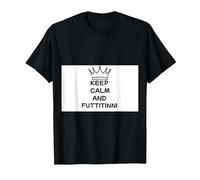 Keep Calm And FUTTITINNI Maglietta, Uomo, Nero, 6XL