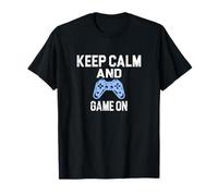 Keep calm and game on Console videogiochi Zockerin Maglietta