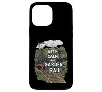 Keep Calm and Garden Rail Model Train Hobbyist Custodia per iPhone 13 Pro Max