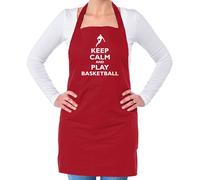 Keep Calm And Giocare Basket - Unisex Adulti Grembiule - Giocatore Hobby SPORTS