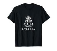 Keep Calm And Go Cycling! / Divertente Frase Classica all'aperto Maglietta