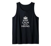 Keep Calm And Go Hiking! Divertente Design Escursionistico all'aperto Canotta