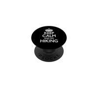 Keep Calm And Go Hiking! Divertente design escursionistico all'aperto PopSockets PopGrip Adesivo
