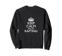 Keep Calm And Go Rafting! / Divertente Design per Avventure all'Aria Aperta Felpa