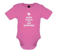 Keep Calm And Go Surf - Bambino T-Shirt / Body - Surfer Surf Surfboard Spiaggia