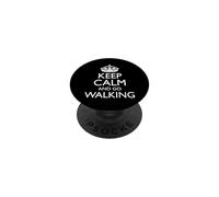 Keep Calm And Go Walking! / Divertente design fitness walking PopSockets PopGrip Adesivo