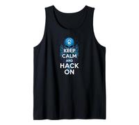 Keep Calm And Hack On Hacker Skull Circuit Board Canotta
