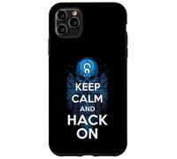 Keep Calm And Hack On Hacker Skull Circuit Board Custodia per iPhone 11 Pro Max
