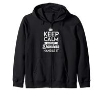 Keep Calm And Let Daniele Handle It Nome Daniele Felpa con Cappuccio