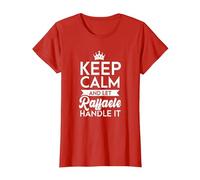 Keep Calm And Let Raffaele Handle It Nome Raffaele Maglietta, Donna, Rosso, S