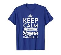 Keep Calm And Let Raffaele Handle It Nome Raffaele Maglietta, Uomo, Blu Reale, S