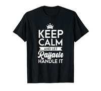 Keep Calm And Let Raffaele Handle It Nome Raffaele Maglietta, Uomo, Nero, 6XL