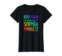 Keep Calm And Let Sophia Handle It Chill Nome Maglietta