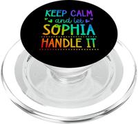 Keep Calm And Let Sophia Handle It Chill Nome PopSockets PopGrip per MagSafe