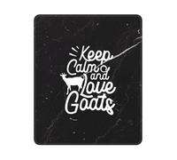 Keep Calm And Love Goats Tappetino per Mouse Piccolo Mouse Pad Portatile Mousepad per Gaming Accessori Scrivania Ufficio 25X30Cm