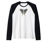 Keep Calm And Moth On Funny Insect Lover Pun Maglia con Maniche Raglan